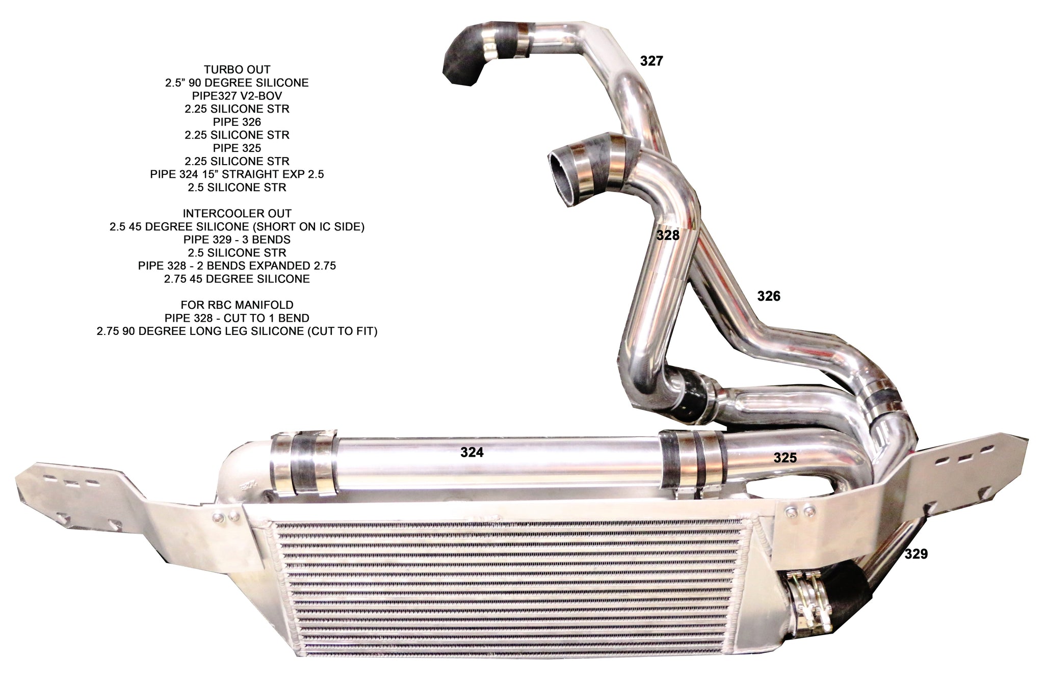 MS12 INTERCOOLER PIPING KIT