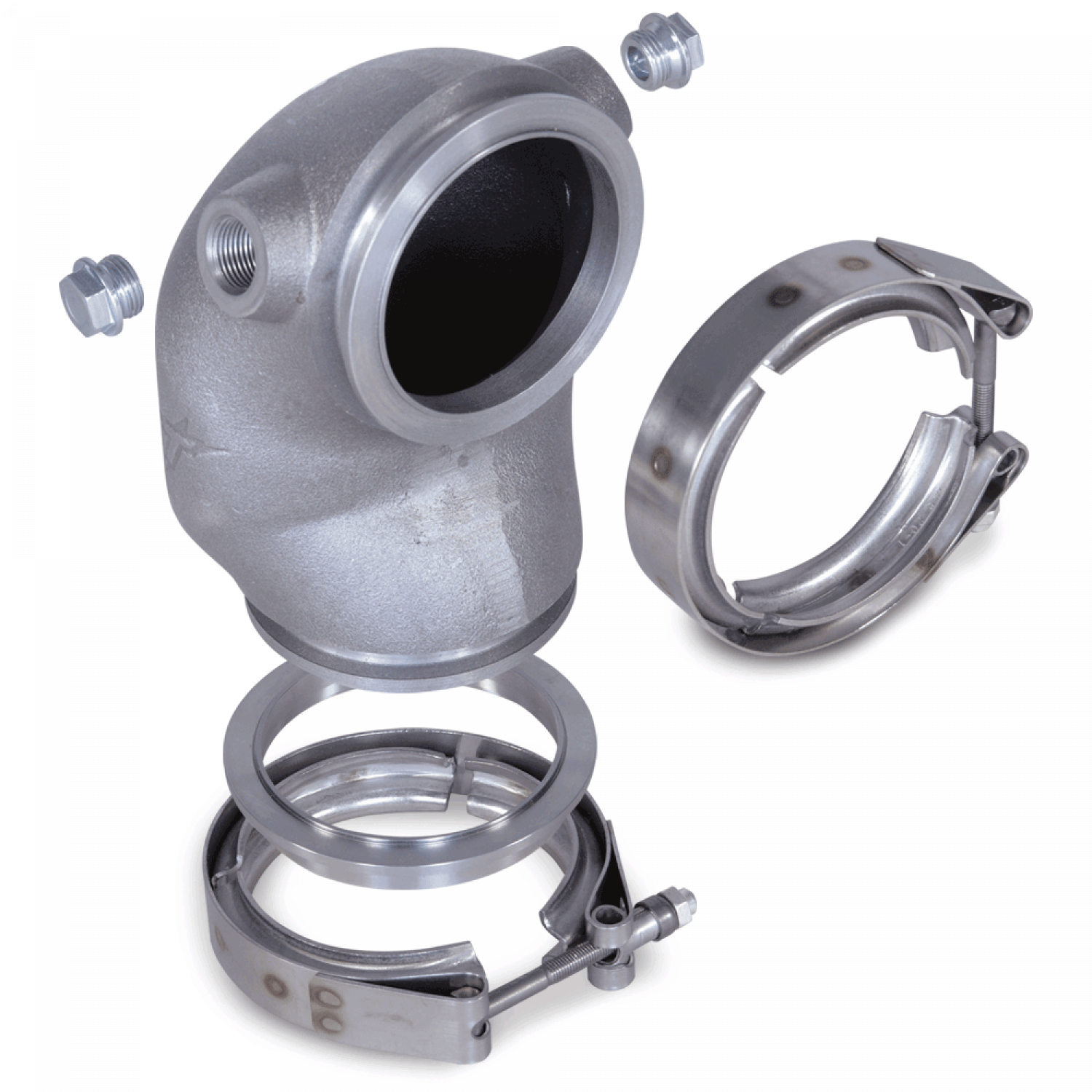 MS TURBO MAIFOLD & 3" VBAND TIGHT RADIUS DOWNPIPE